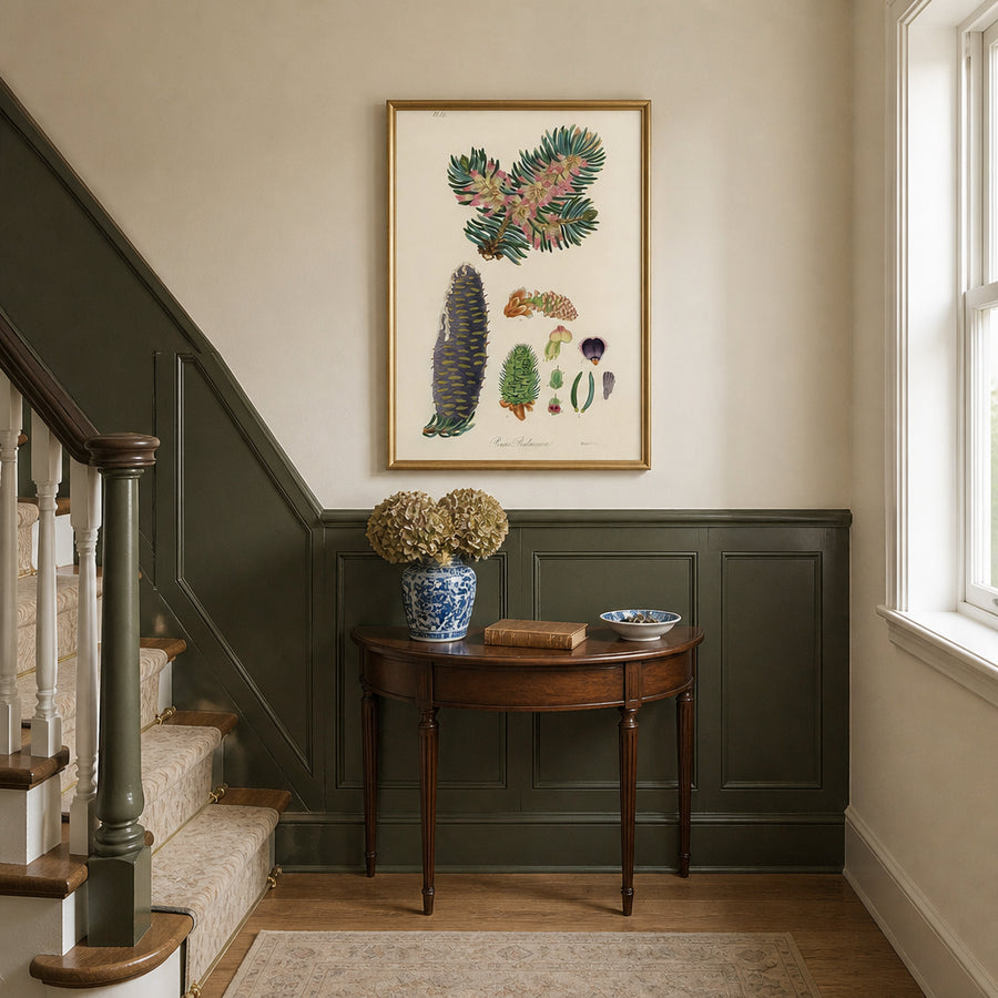 Pinus Balsamea Art Print in a room setting
