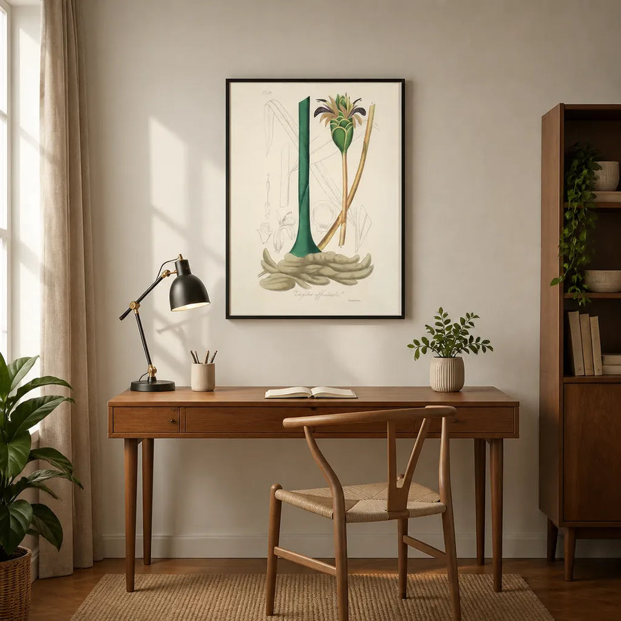 Zingiber Officinale by John Stephenson Art Print in a room setting
