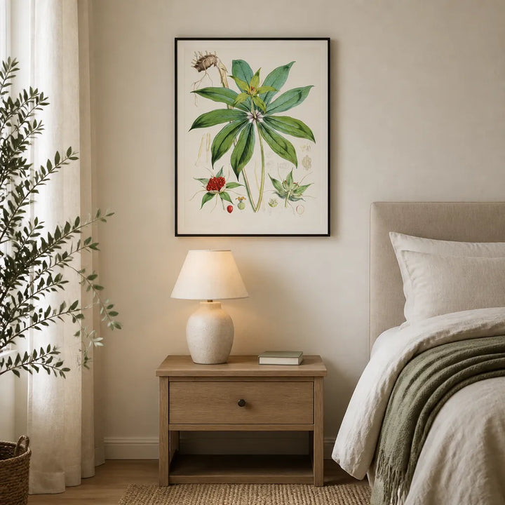 Room mockup featuring Paris Polyphylla Art Print