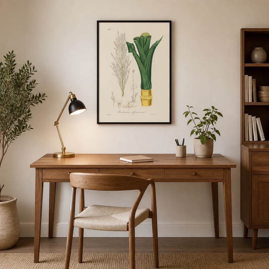 Room mockup featuring Saccharum officinarum by John Art Print