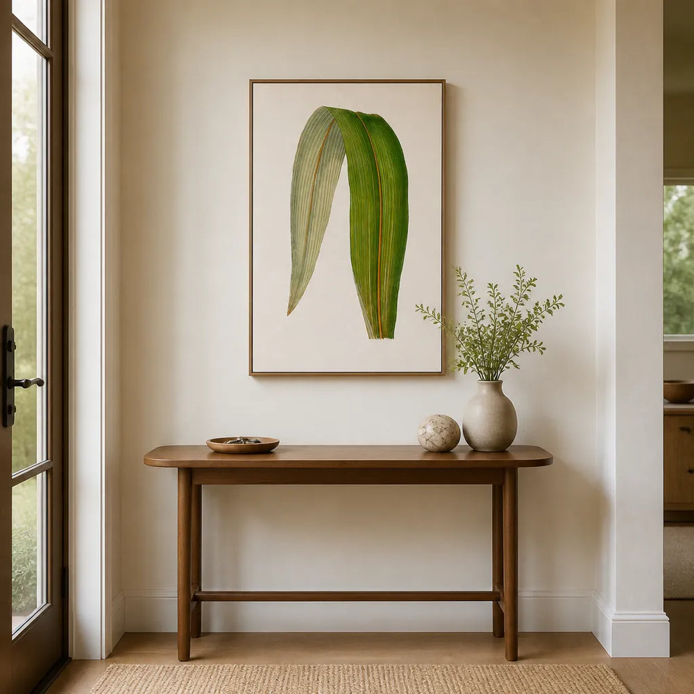 Room mockup featuring Dracaena Leaf Illustration Art Print