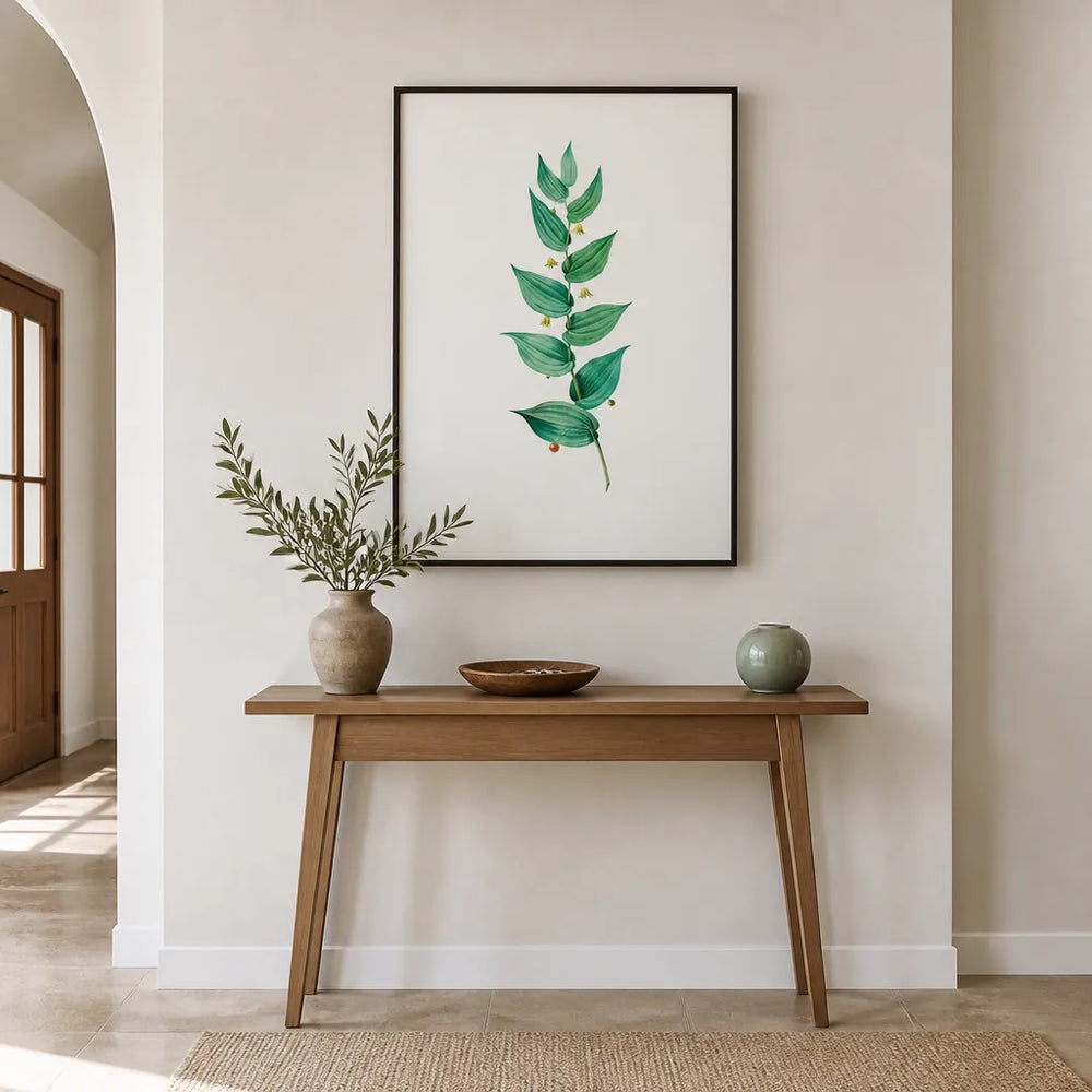 Room mockup featuring Twistedstalk Illustration by Pierre-Joseph Redouté Art Print