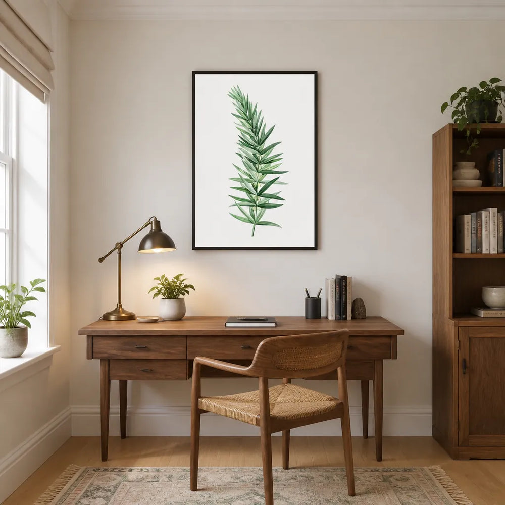 Room mockup featuring Whorled Solomons Seal by Pierre-Joseph Redouté Art Print