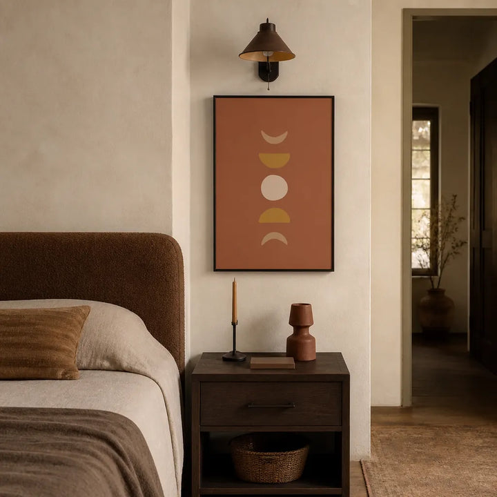 Room mockup featuring Moon Phase Alignment Art Print