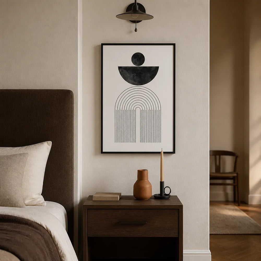 Room mockup featuring Arch Balance No6 Art Print