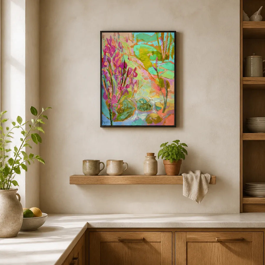 Pond Of My Own Art Print (1) in a room setting