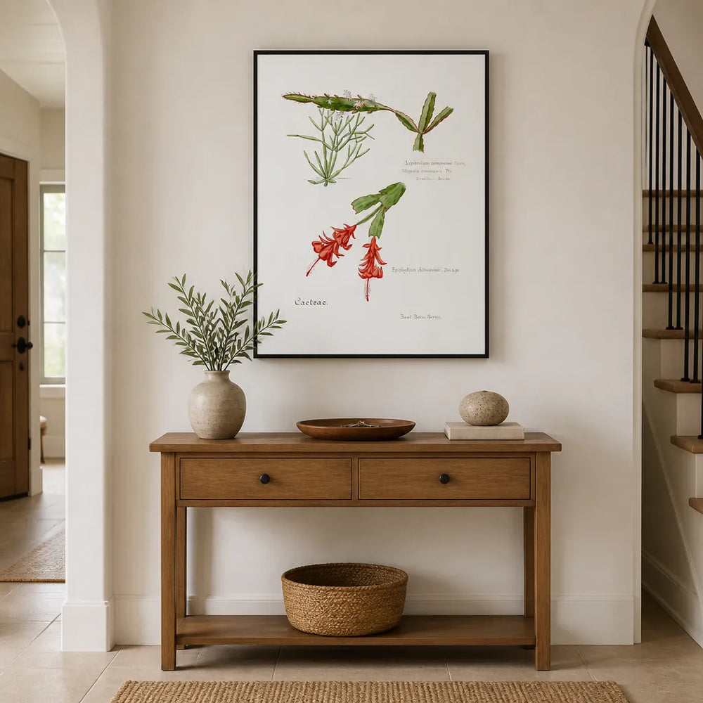 Room mockup featuring Rhipsalis Art Print