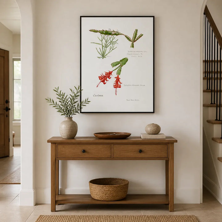Room mockup featuring Rhipsalis Art Print