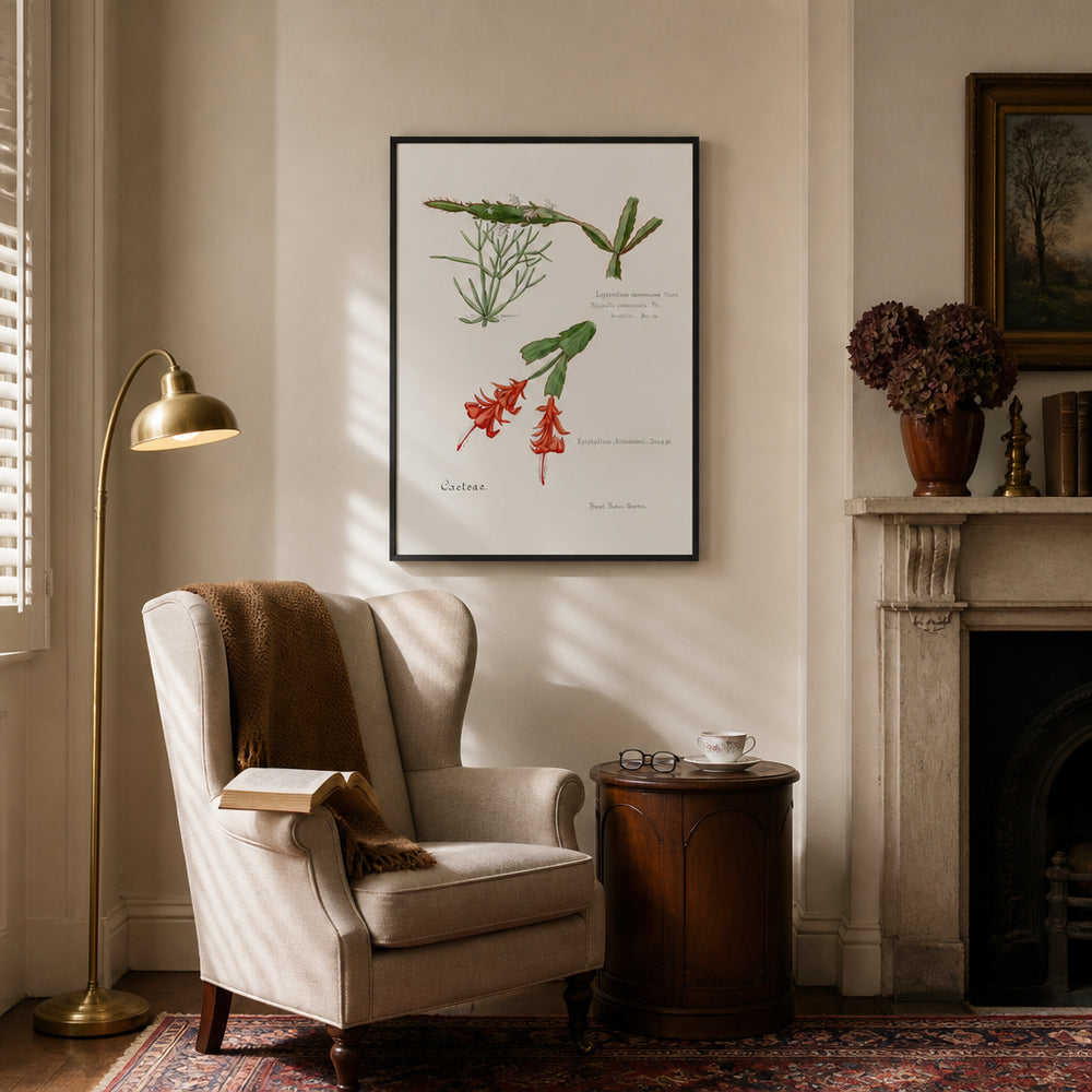 Room mockup featuring Rhipsalis Art Print