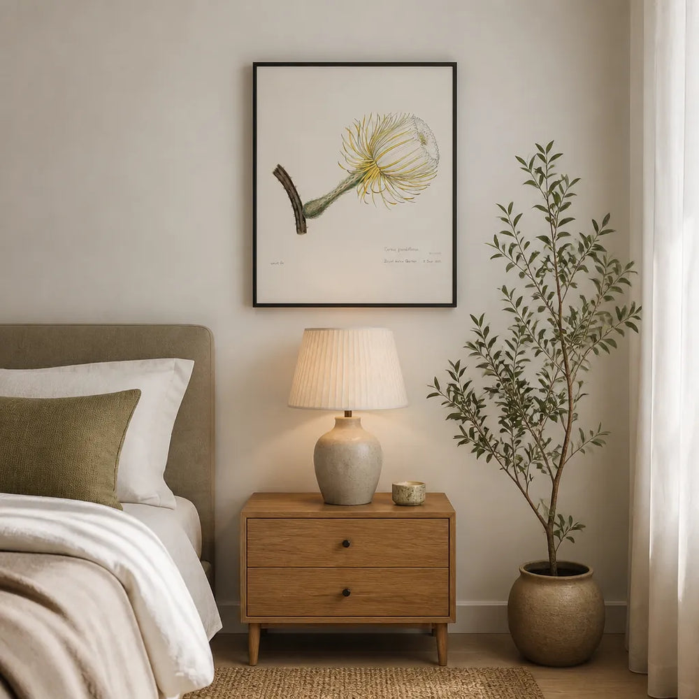 Room mockup featuring Snake Cactus Family Der Cacteen Art Print