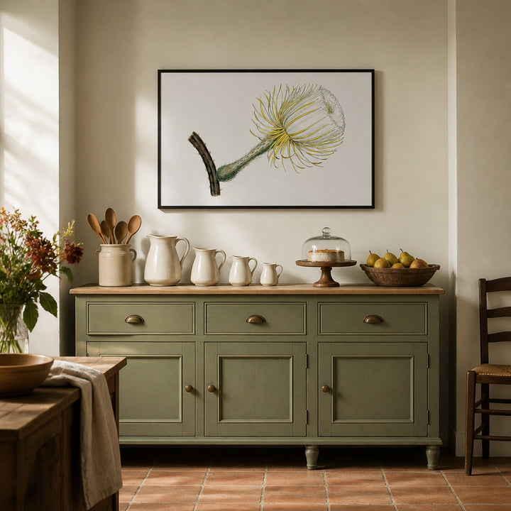 Room mockup featuring Snake Cactus Family Der Cacteen Art Print