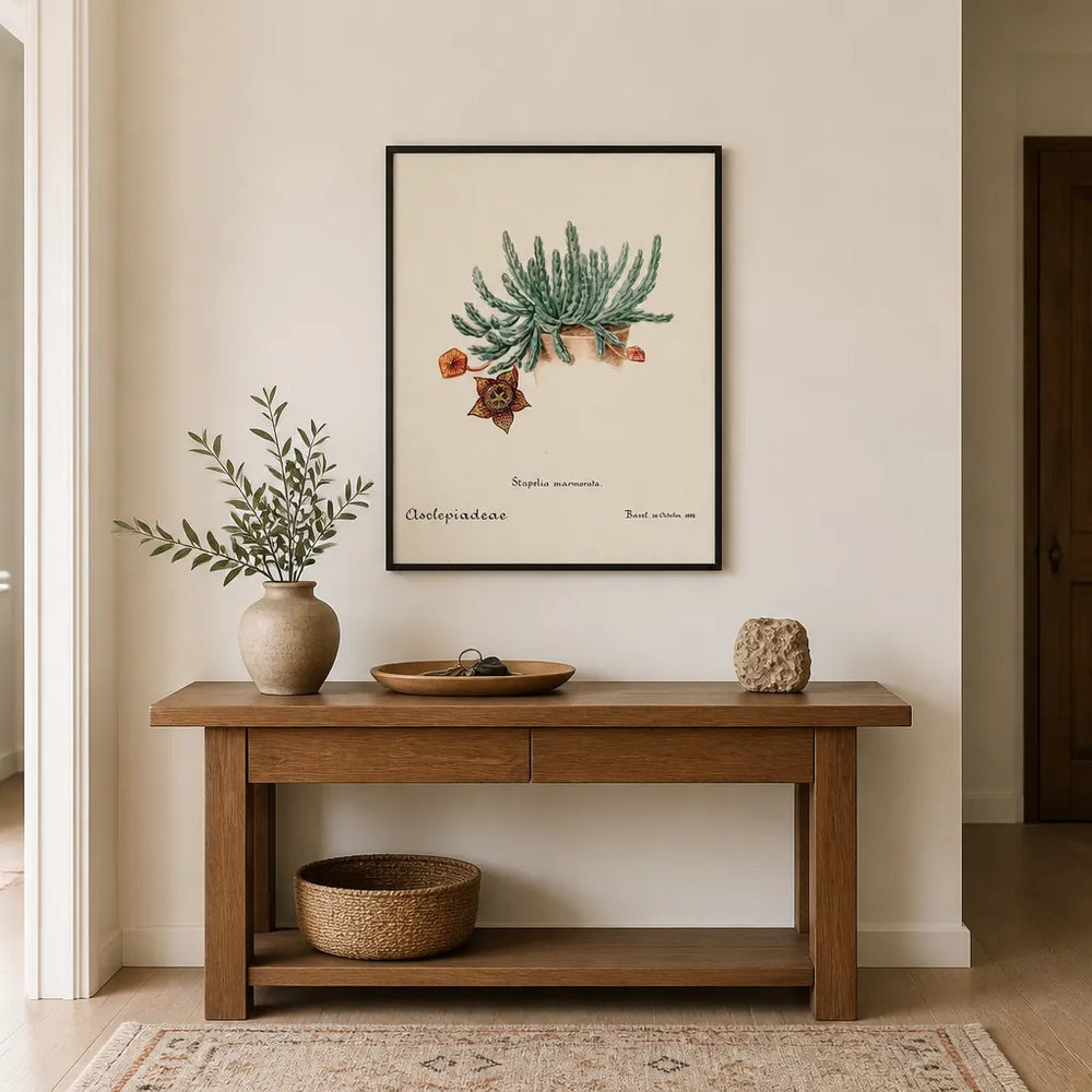 Room mockup featuring Starfish Cactus Art Print