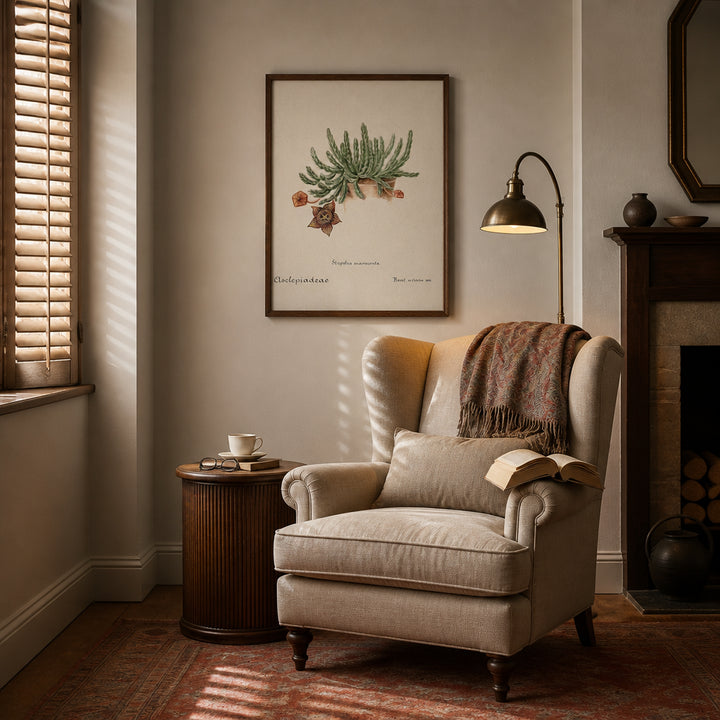 Room mockup featuring Starfish Cactus Art Print