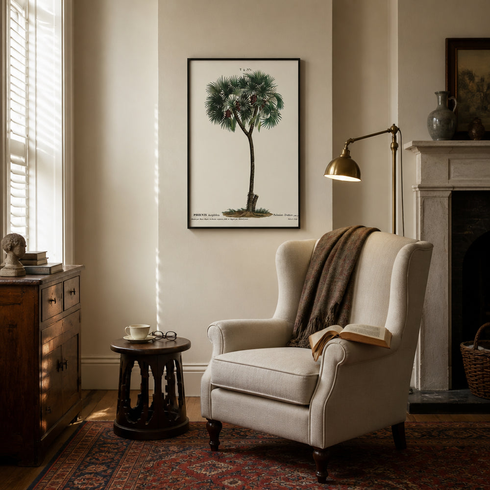 Room mockup featuring Date Palm Art Print