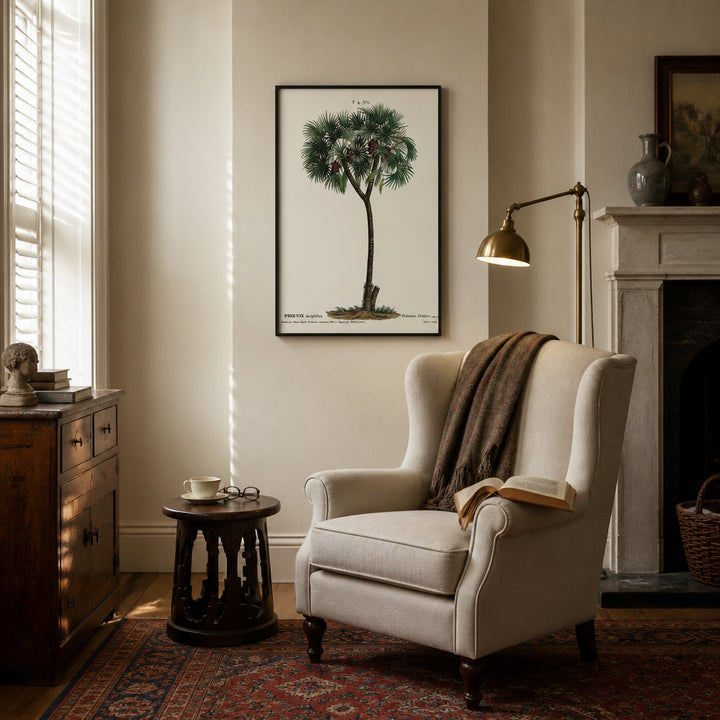 Room mockup featuring Date Palm Art Print