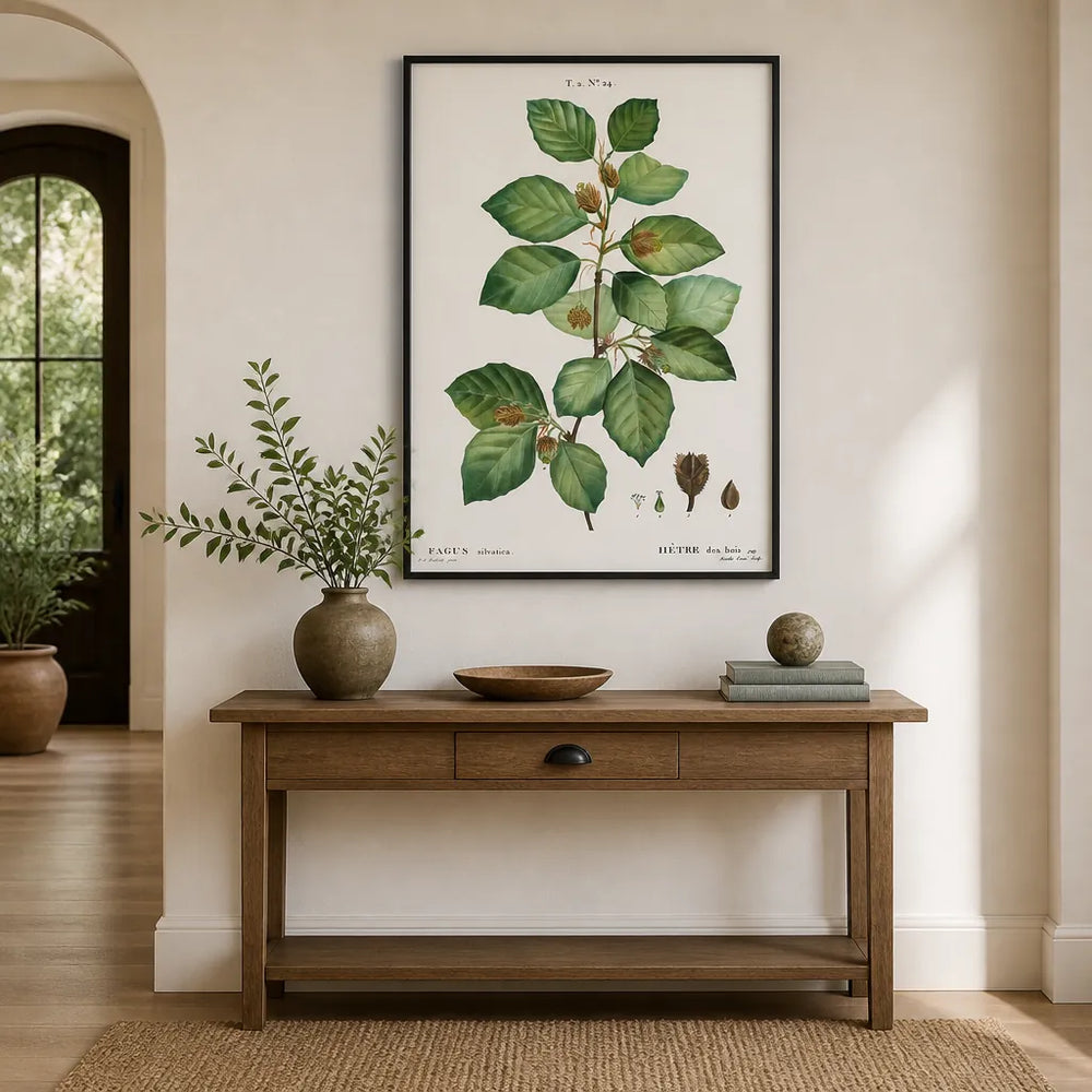 Room mockup featuring European Beech Art Print