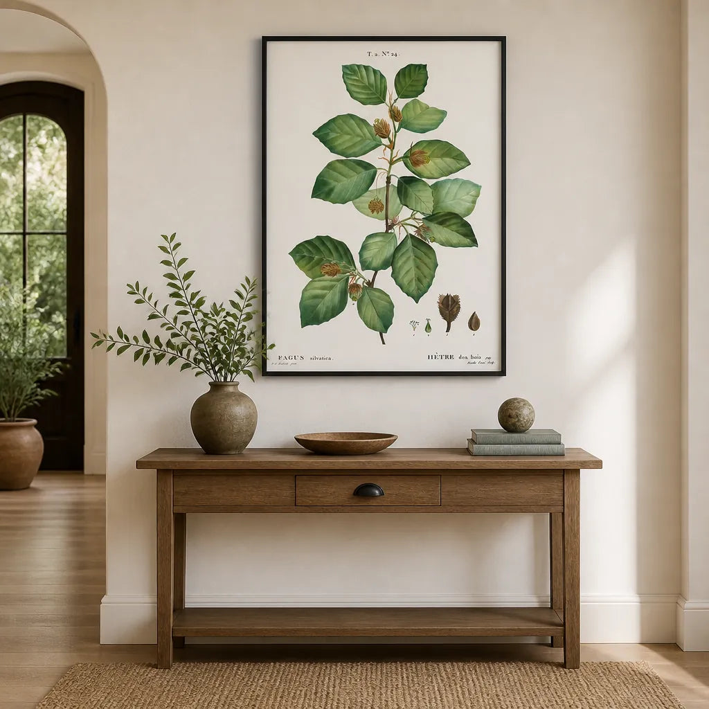 Room mockup featuring European Beech Art Print