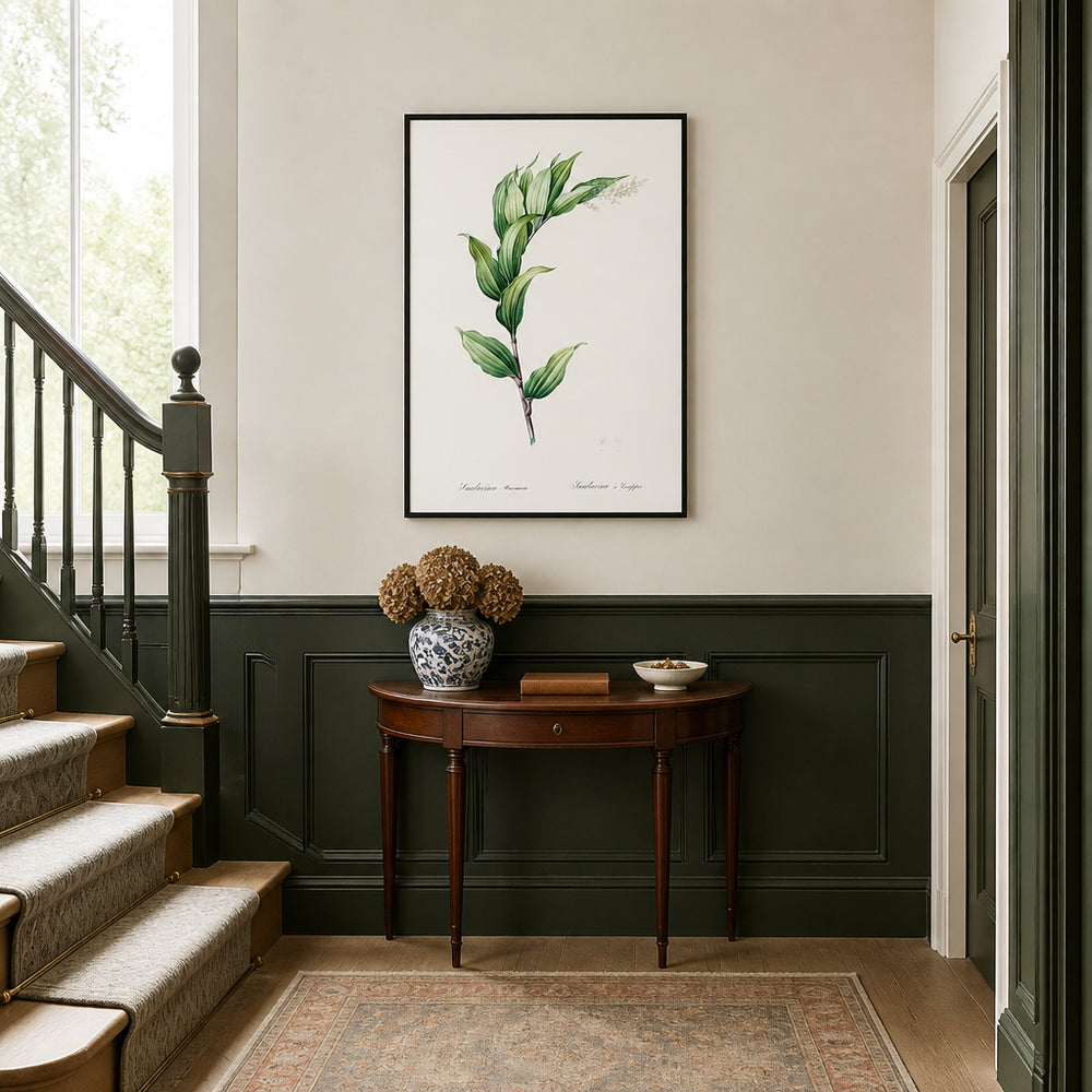 Room mockup featuring Treacleberry by Pierre-Joseph Redouté Art Print