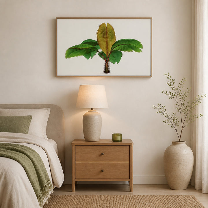 Room mockup featuring Vintage Palm Tree 24 Art Print