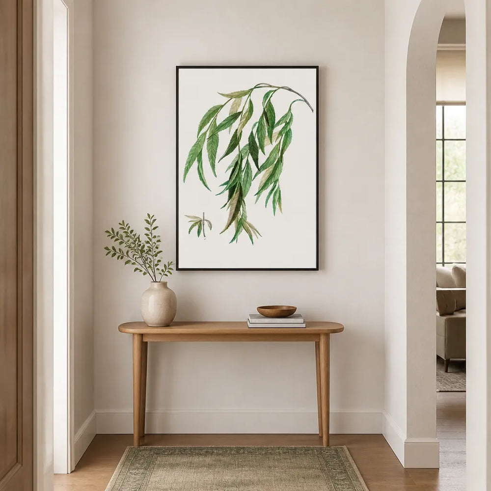 Room mockup featuring Weeping Willow Art Print