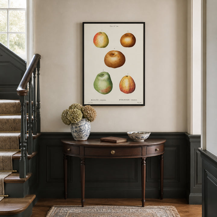 Room mockup featuring Malus Communis (Crab Apple) Art Print