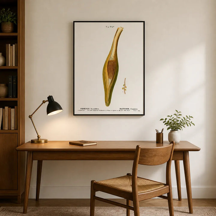 Room mockup featuring Date Palm Phoenix dactylifera Art Print