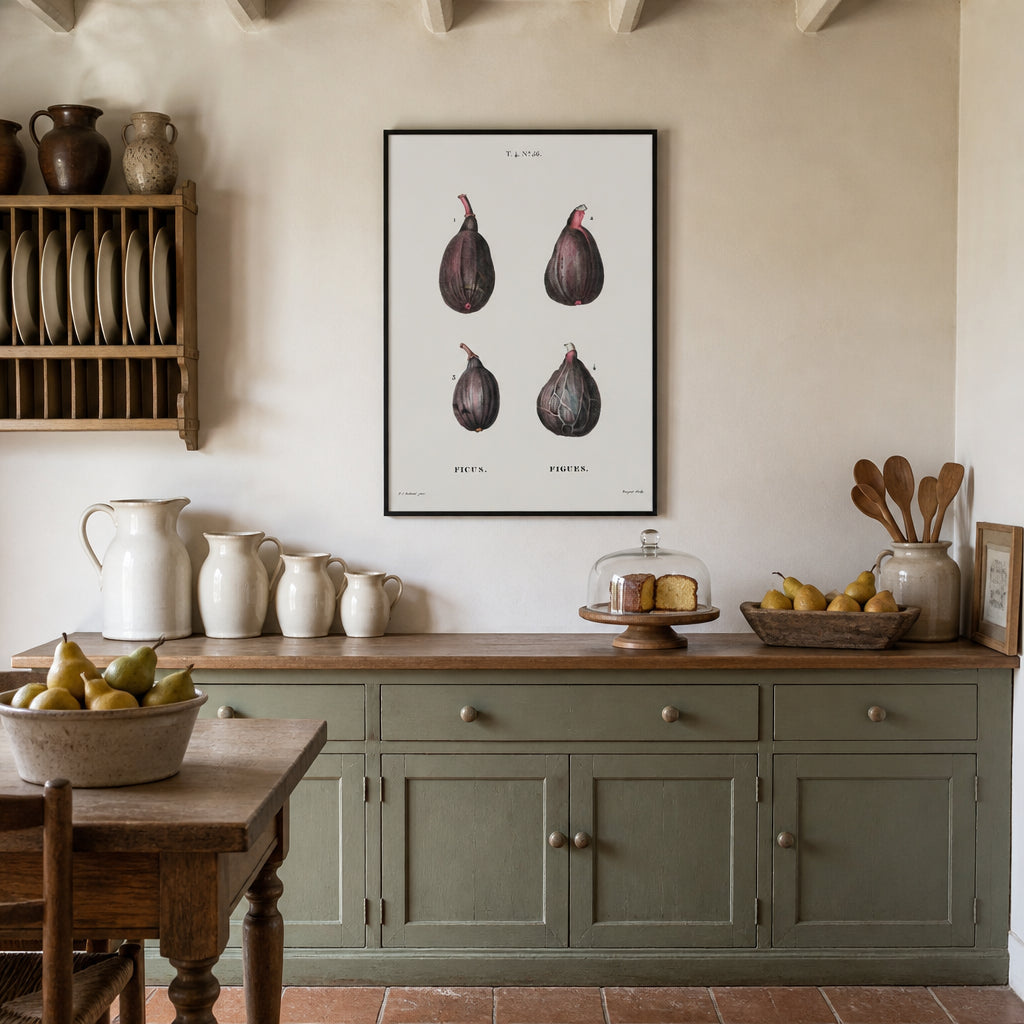 Room mockup featuring Figs Study Art Print