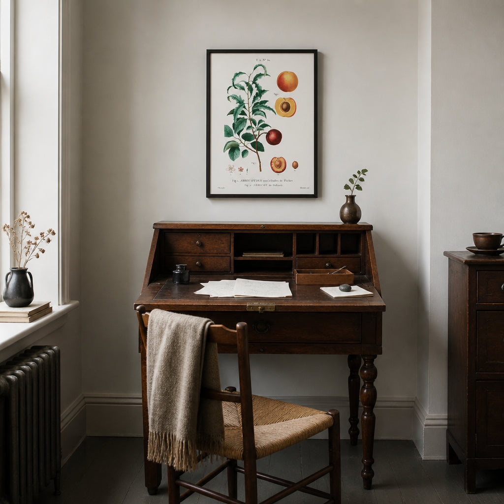 Room mockup featuring Apricot from Holland Art Print