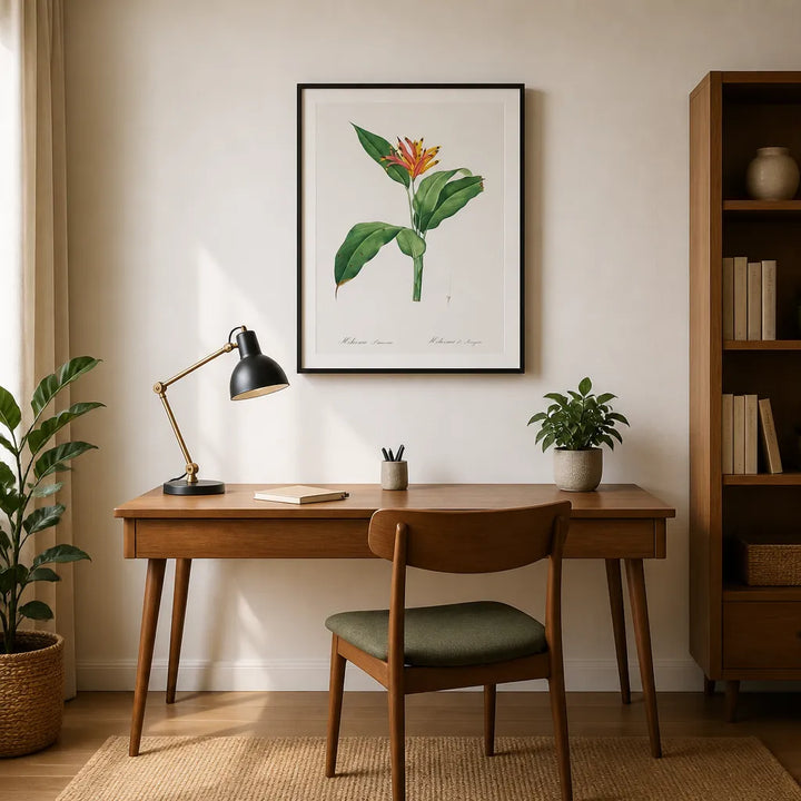 Room mockup featuring Lobster Claws by Pierre-Joseph Redouté Art Print