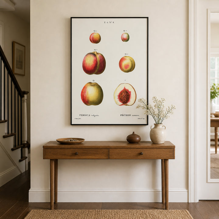 Room mockup featuring Peach by Duhamel Art Print