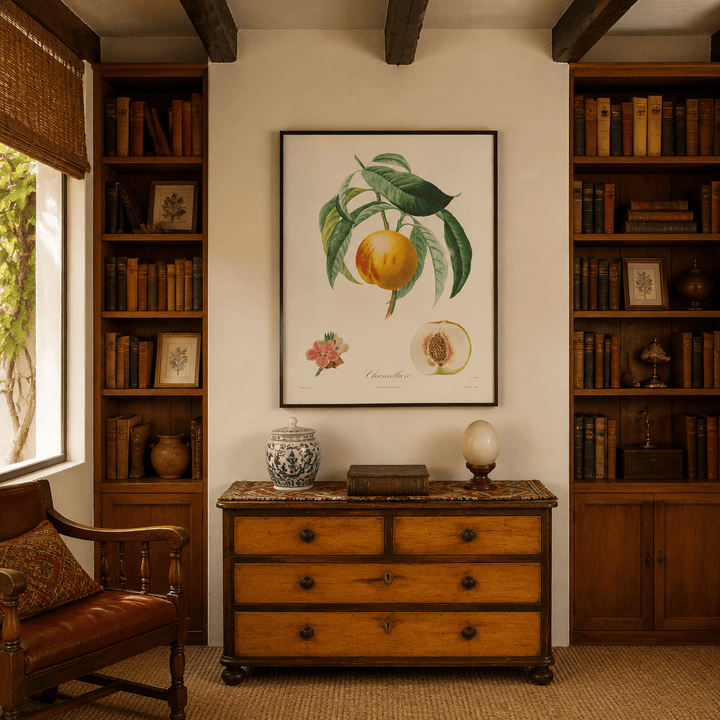 Room mockup featuring Chancelliere by Henri-Louis Duhamel Art Print