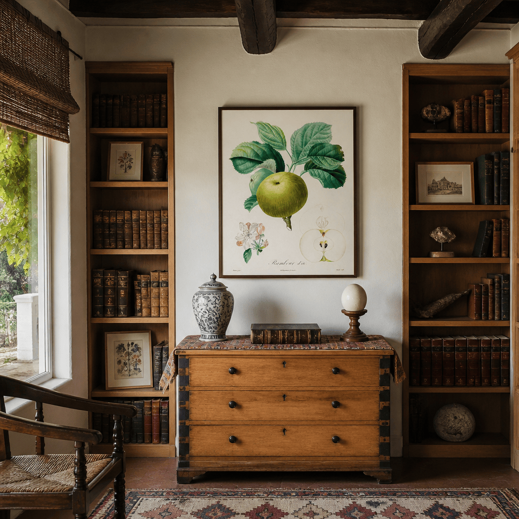 Room mockup featuring Rambour dété by Henri-Louis Art Print