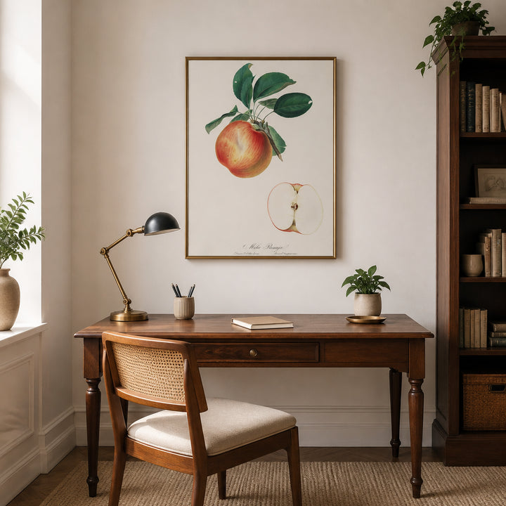 Room mockup featuring Apple by Giorgio Gallesio Art Print
