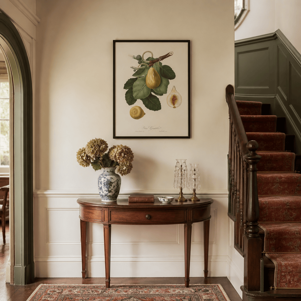 Room mockup featuring Common Fig by Giorgio Gallesio Art Print