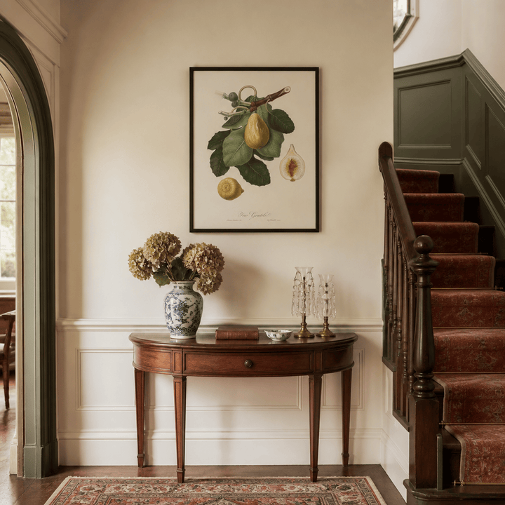 Room mockup featuring Common Fig by Giorgio Gallesio Art Print