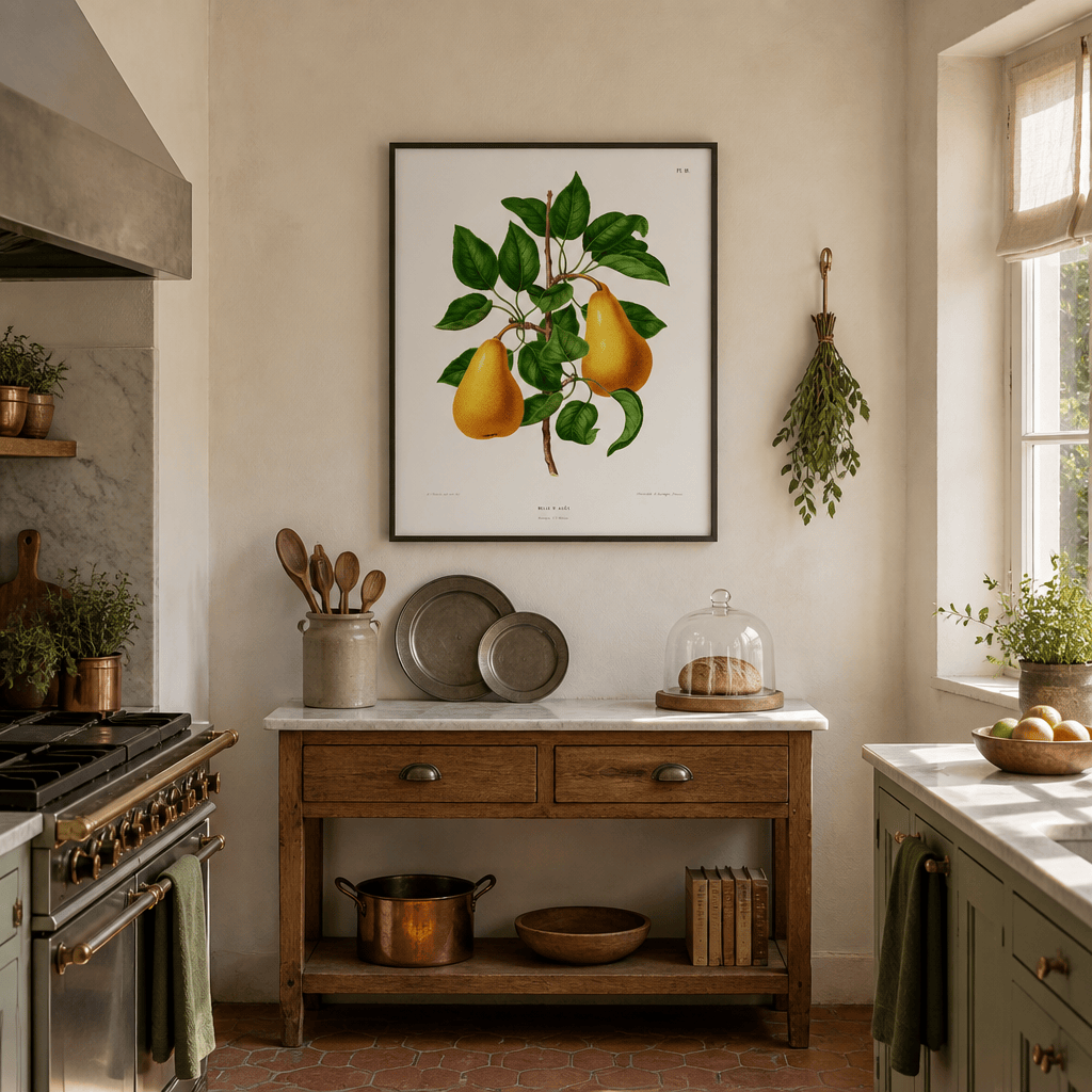 Room mockup featuring Belle d Aout by Wendel Art Print