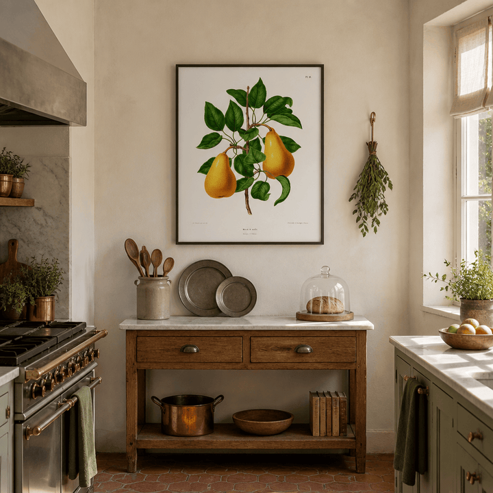 Room mockup featuring Belle d Aout by Wendel Art Print