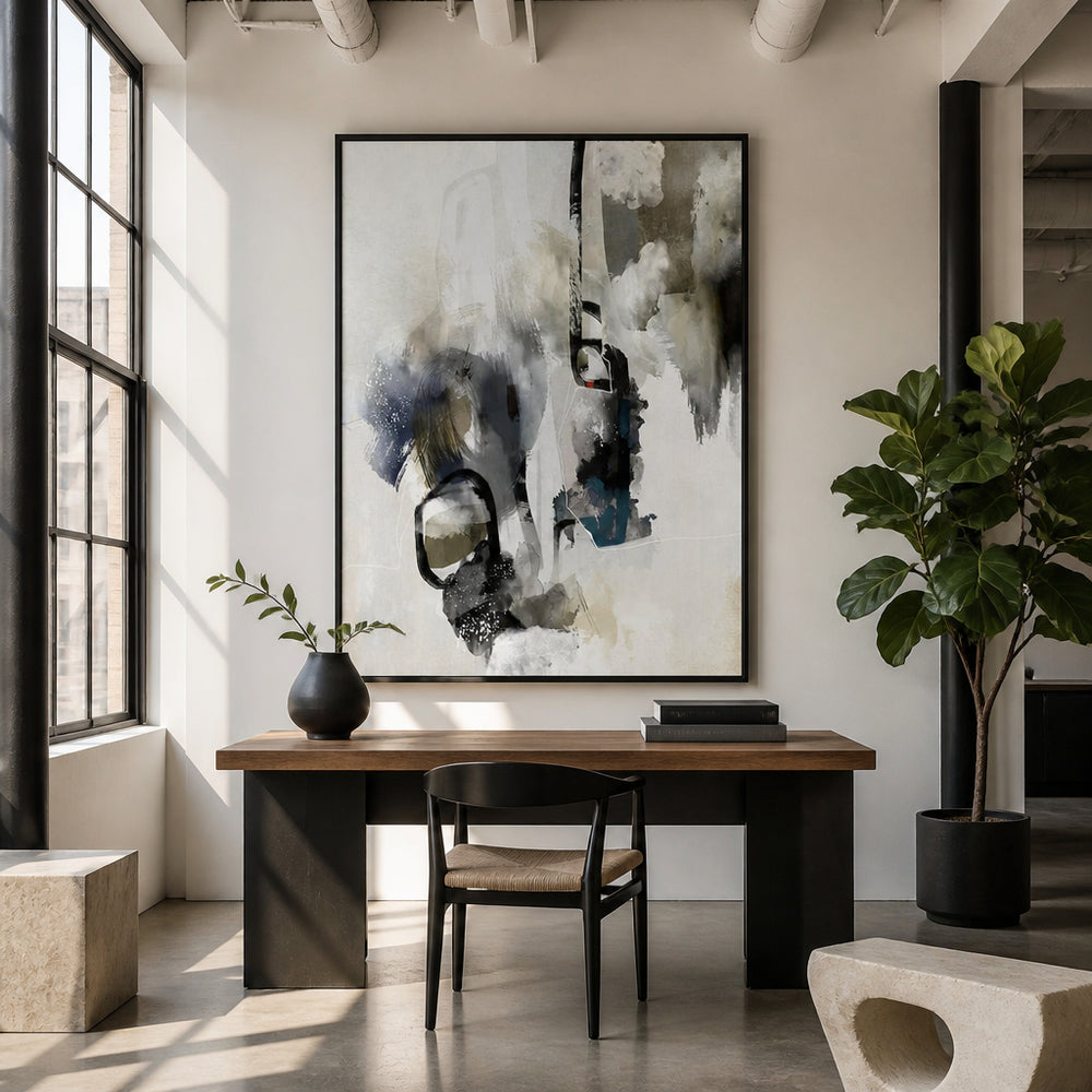 Room mockup featuring Compassionate Gazing Art Print