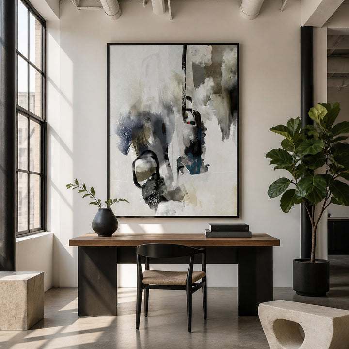 Room mockup featuring Compassionate Gazing Art Print