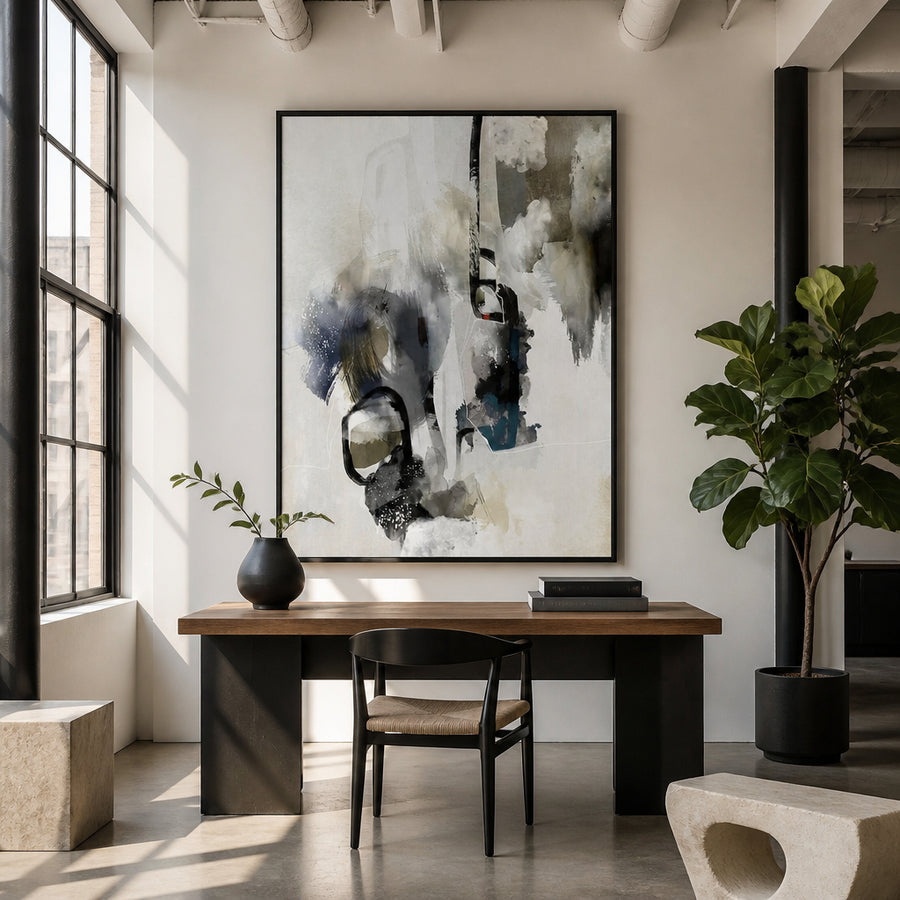 Compassionate Gazing Art Print in a room setting