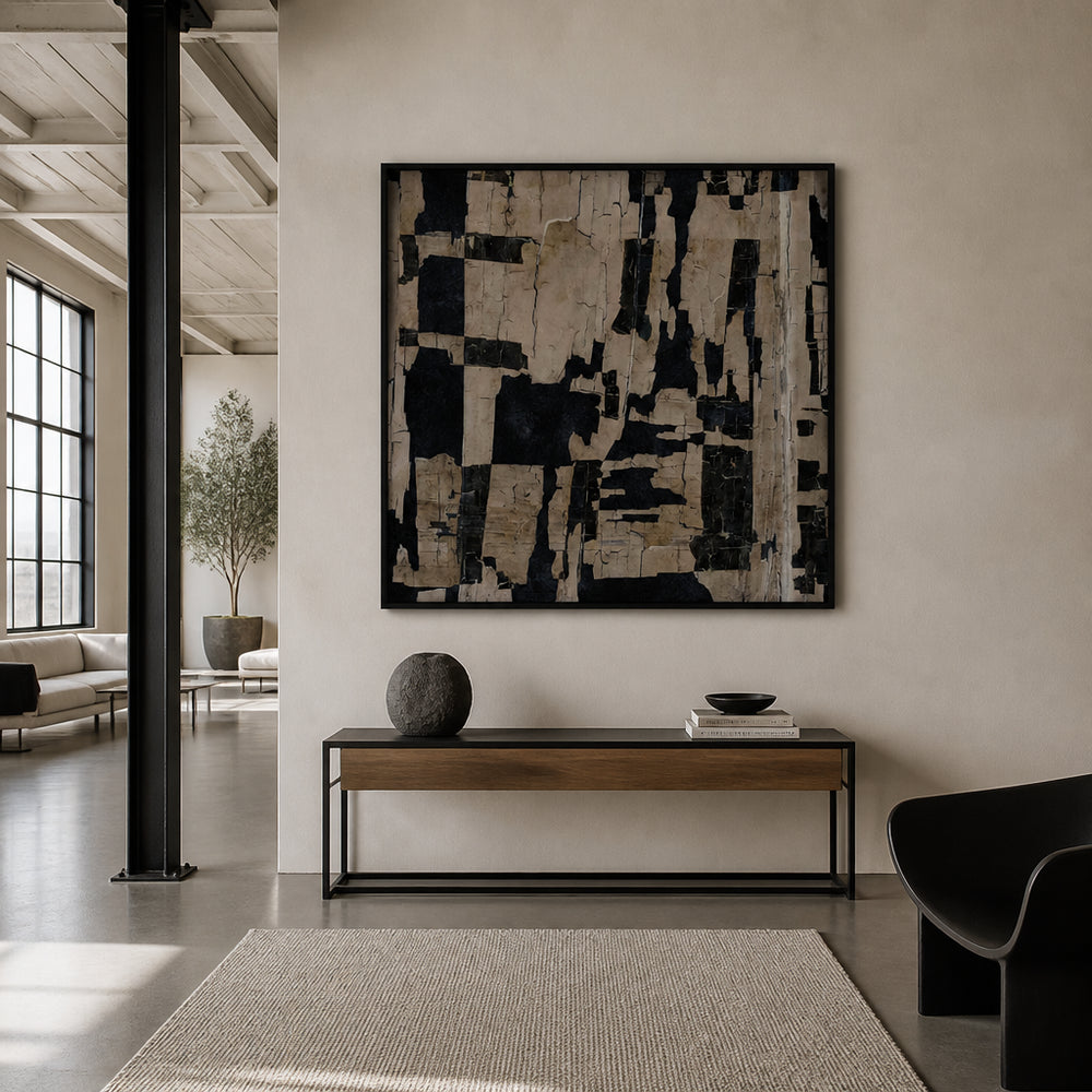Room mockup featuring Desert Cracks Art Print
