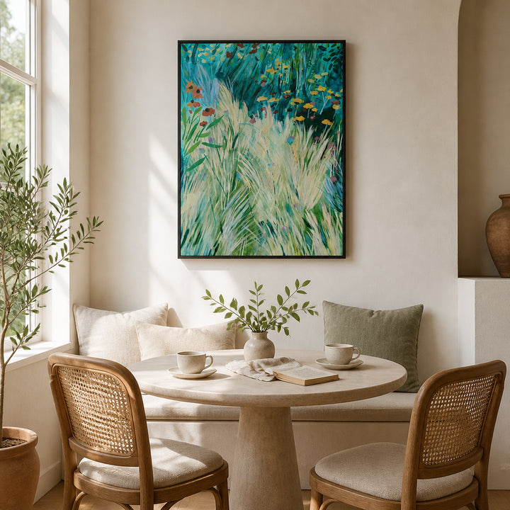 Room mockup featuring Autumn Meadow Flourish Art Print