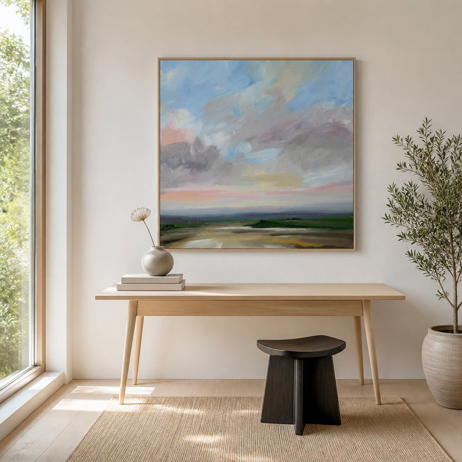 Open Road Horizon Art Print in a room setting