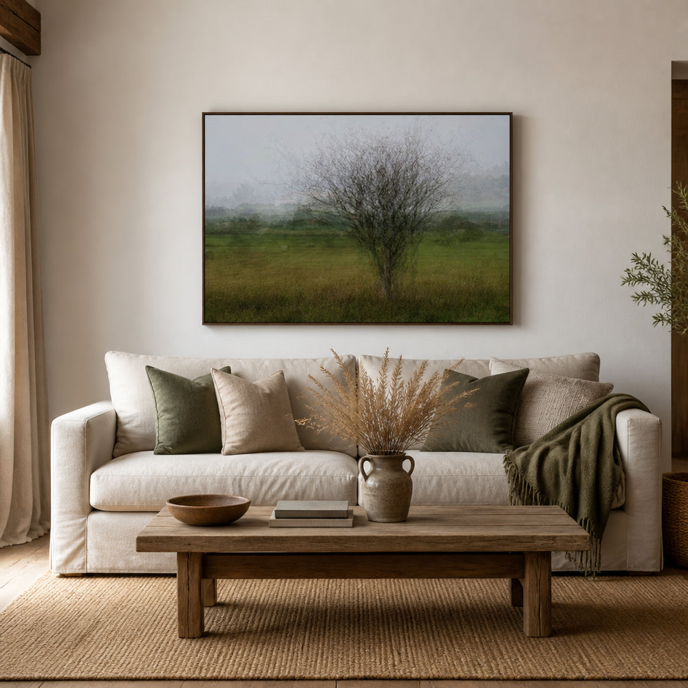 Room mockup featuring Lone Tree Remains Photo Print