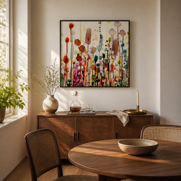 Room mockup featuring Opening A Window Art Print
