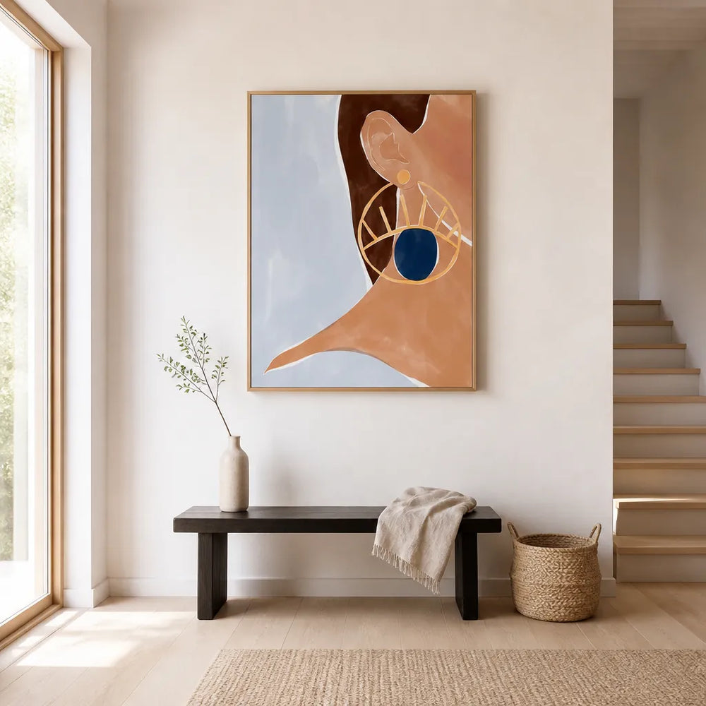 Room mockup featuring Evil Eye Accessory Art Print