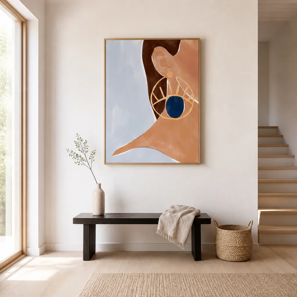 Room mockup featuring Evil Eye Accessory Art Print