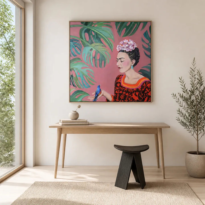 Room mockup featuring Confiding With Nature Art Print