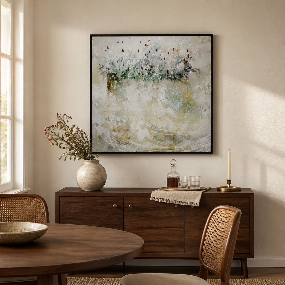 Room mockup featuring Blossoming Dawn Art Print