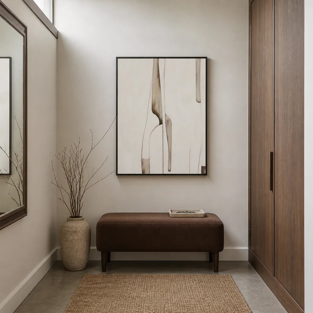 Room mockup featuring Limites De Abstratos Art Print